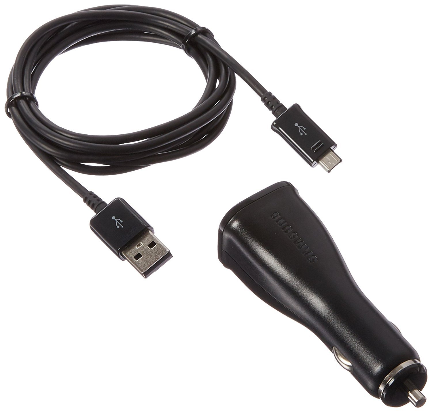 Samsung 2 Amp Vehicle Car Charger Power Adapter with Detachable Micro USB Charging Cable for