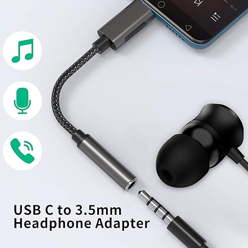 COOYA USB C to Audio Jack for Samsung S20 FE S21 S22 5G OnePlus