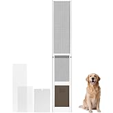 FAMIGRO Dog Door for Sliding Glass Door Insert, Height Adjustable from 44" to 84"