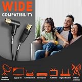 G-PLUG 5m TV Aerial Cable 90° Plug Gold Plated Coaxial RF Lead view 2