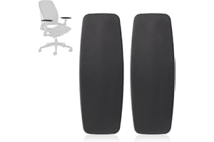 SINOLUXE Replacement Arm Pads Caps for Steelcase Leap V2 Office Chair, Ergonomic Comfortable Foam Padding, Office Chair Arm Pads Replacement（Black）
