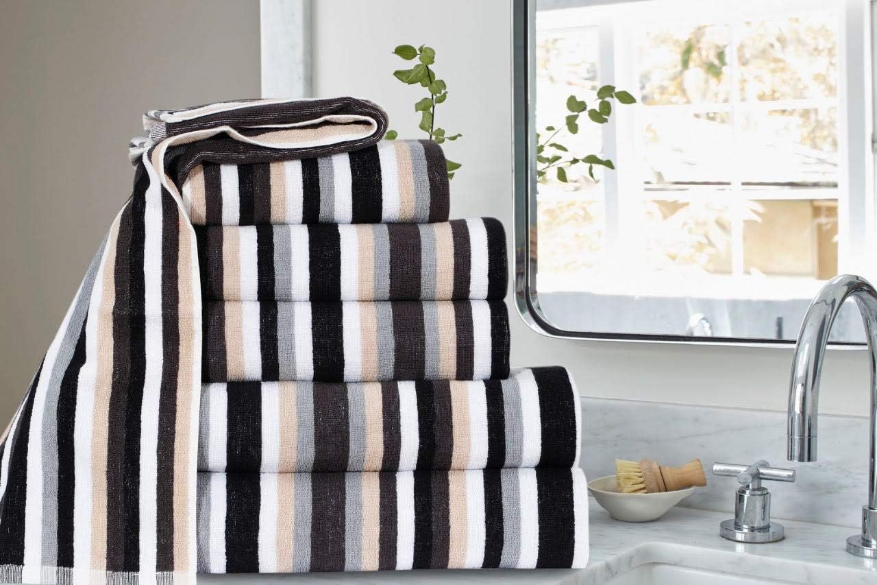 Northern Luxe Victorian Royal Stripe Bath Towel,Hand Towel and Bath