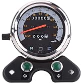 Motorcycle Speedometer Dual Odometer Universal Digital Display Gear Meter