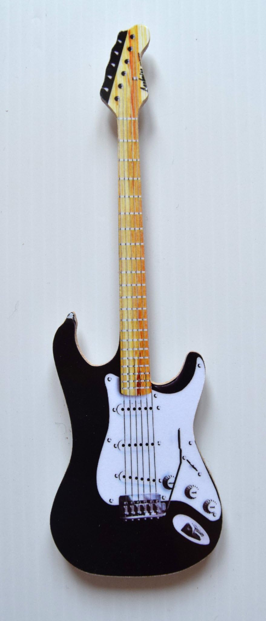 Fender Black Stratocaster Guitar Fridge Magnet - G17J