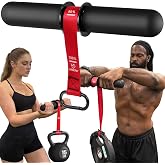 FitBeast Forearm Strengthener &amp; Forearm Exerciser, Wrist Roller | Forearm strength trainer with thick handle and adjustable strap. Ideal for grip strength, muscle building and rehabilitation.