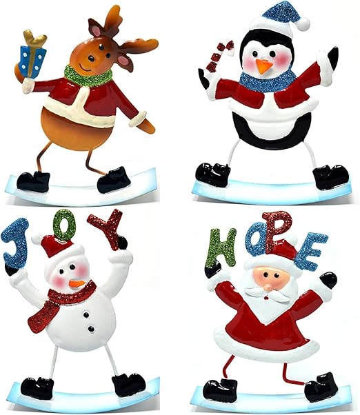 Amazon Com Gift Boutique 4 Christmas Table Decorations