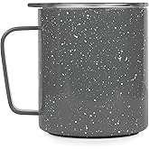 MiiR, Camp Cup, Vacuum Insulated, Stainless Steel with Slide Lid, BPA Free, Gray, 12 Fluid Ounces