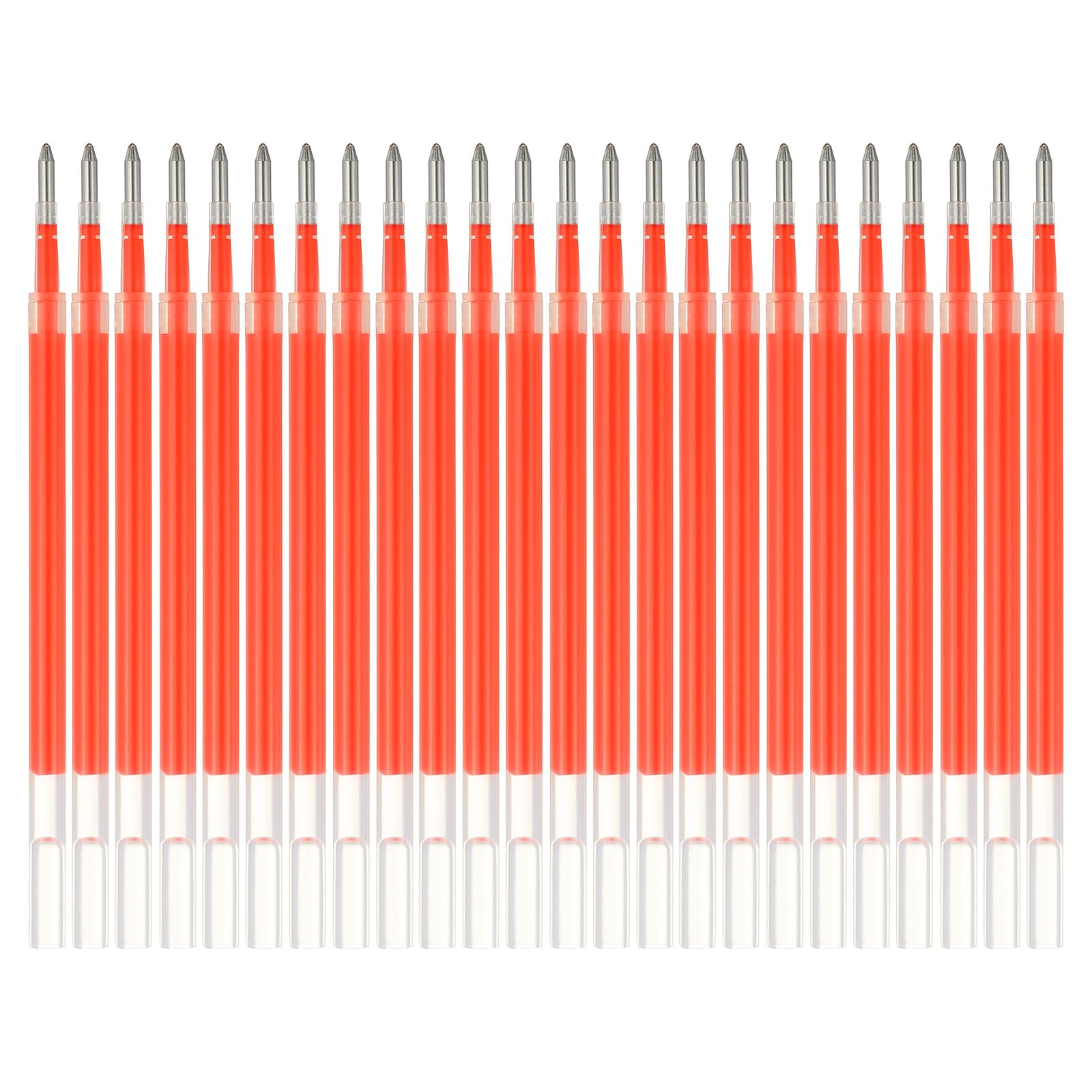 PATIKIL Gel Pen Refills, 24 Pcs 0.8mm Medium Point Neon Coloring Gel Ink Pen Replace Refills for Retractable Click Pens Writing Drawing Doodling Office Study Classroom Supplies, Orange