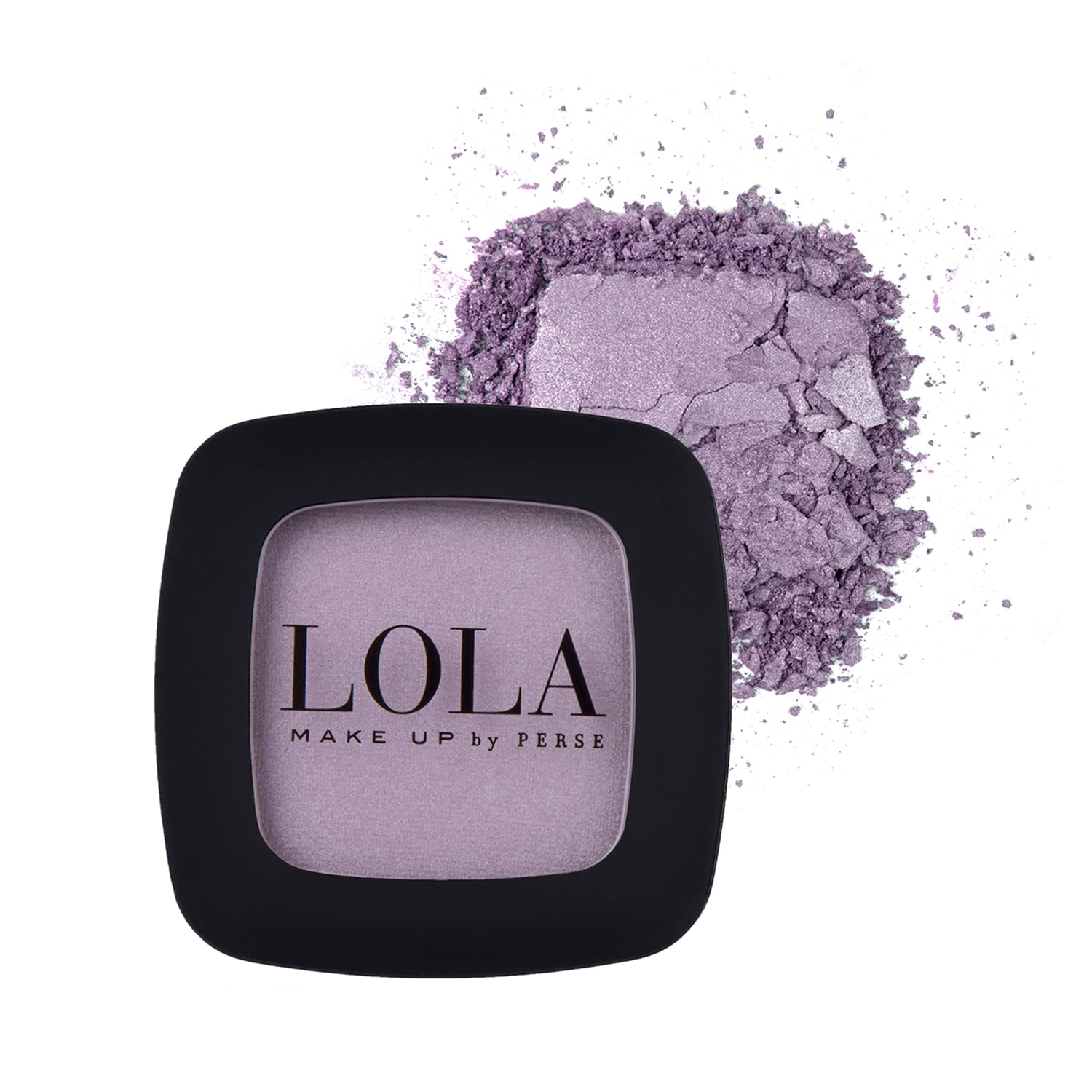 Lola Make-Up Mono Eyeshadow, Pale Lilac, Satin, Rich Intense Pigmentation, High Coverage, Use Wet & Dry, All Skin Tone, Mineral Oil Free, Vegan & Cruelty Free, No. 006