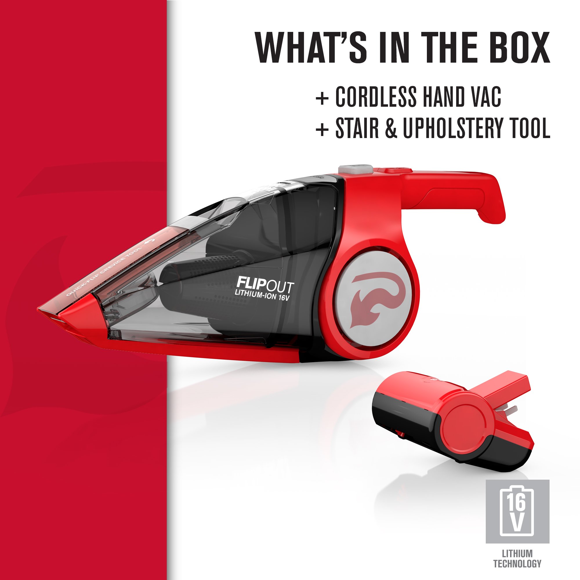 Galleon Dirt Devil Flipout Cordless Handheld Vacuum Cleaner, Cord Free Hand Vac, Rechargeable