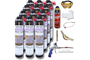 Vega Bond Single Component, Self Expanding, Purplecoat Closed Cell Insulation Spray Foam 29 oz w/ 5.66 R-Value, Acoustic Spra