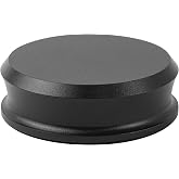 Hudson Hi-Fi SmallBen Record Weight Stabilizer with Protective Leather Pad - 9-Ounce Vinyl Turntable Weight - Durable &amp; Stylish LP Stabilizer - Fits Any Turntable - Black Matte