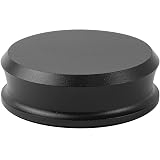 Hudson Hi-Fi SmallBen Record Weight Stabilizer with Protective Leather Pad - 9-Ounce Vinyl Turntable Weight - Durable & Stylish LP Stabilizer - Fits Any Turntable - Black Matte