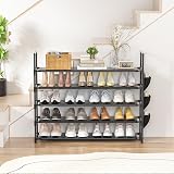 OYREL 5 Tier Shoe Rack 20-25 Pairs Large Organizer Black view 9