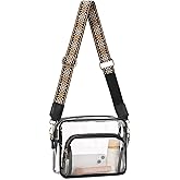 SENDEFN Clear Purse for Women, Clear Bag Stadium Approved with Front Pocket for Concerts, Sports, Festivals