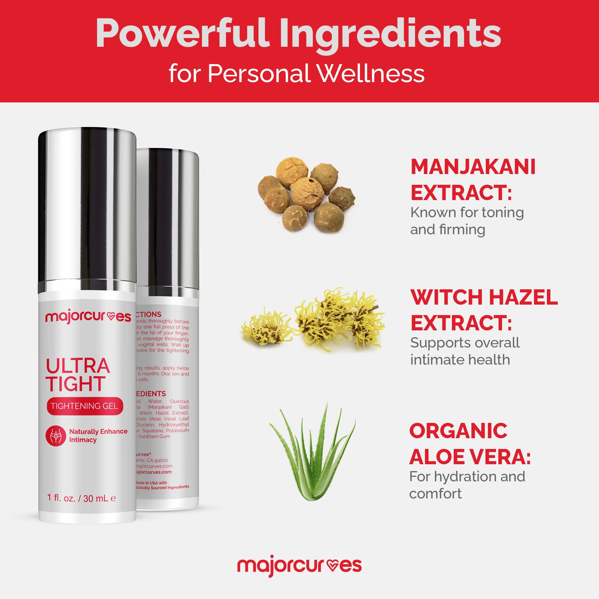 Ultra Vaginal Tightening Gel - Instant Tightener, China Shrink Cream Alternative for Women, New Enhanced Formula with Witch Hazel and Organic Aloe Vera