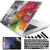 DONGKE Case for M5 MacBook Pro 14 inch 2025 2024-2021 M4 M3 M2 M1, Plastic Hard Shell Cover Compatible with A3434 A3112 A3401 A3185 A2992 A2779 A2442, Retina XDR Display & Touch ID, Right & Left Brain