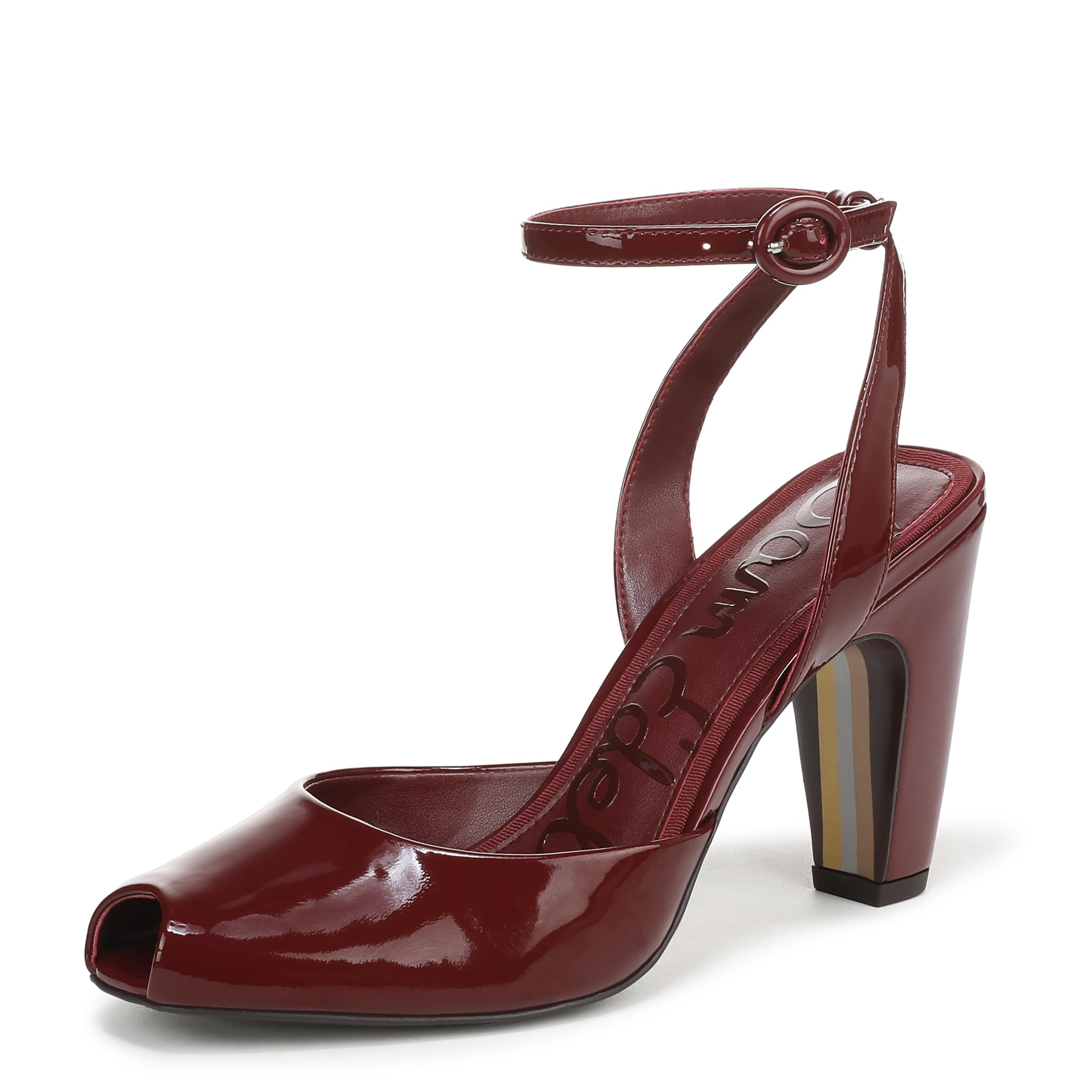 Sam Edelman Women’s Wrenna Heeled Sandal French Merlot 7 M