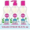 Dapple Baby Fragrance Free Bottle & Dish Soap - (3 Pack) 16.9 fl oz - Cleans Baby Bottles, Sippy Cups, Pacifiers, Breast Pump