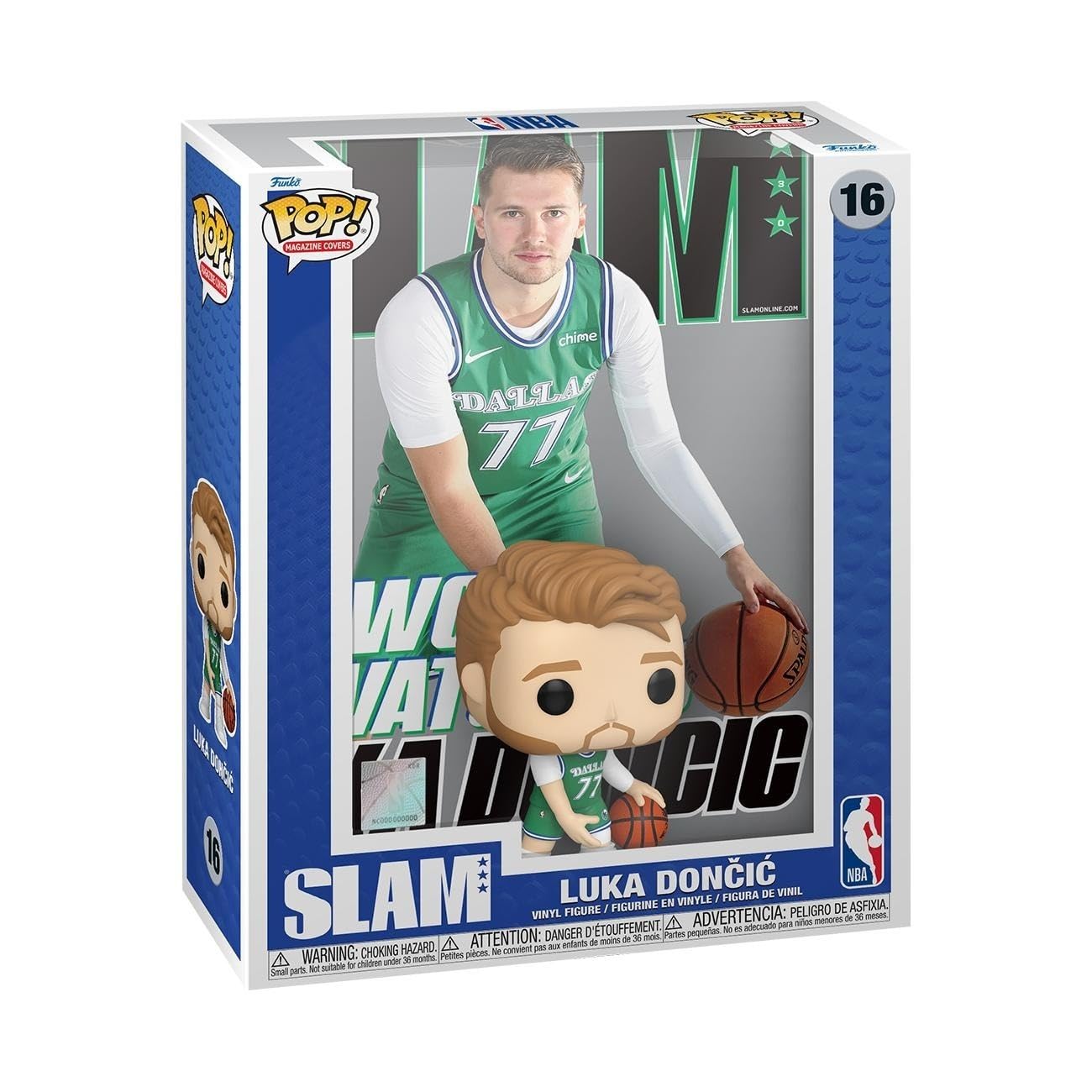 Funko Pop! NBA Cover: Slam - Luka Doncic - Collectable Vinyl Figure - Gift Idea - Official Merchandise - Toys for Kids & Adults - Sports Fans - Model Figure for Collectors and Display