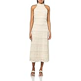 Anne Klein Women's Halter Neck Modern Midi Dress