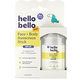 Hello Bello Baby Sunscreen, SPF50 Broad-Spectrum Mineral Sun Stick, 1oz