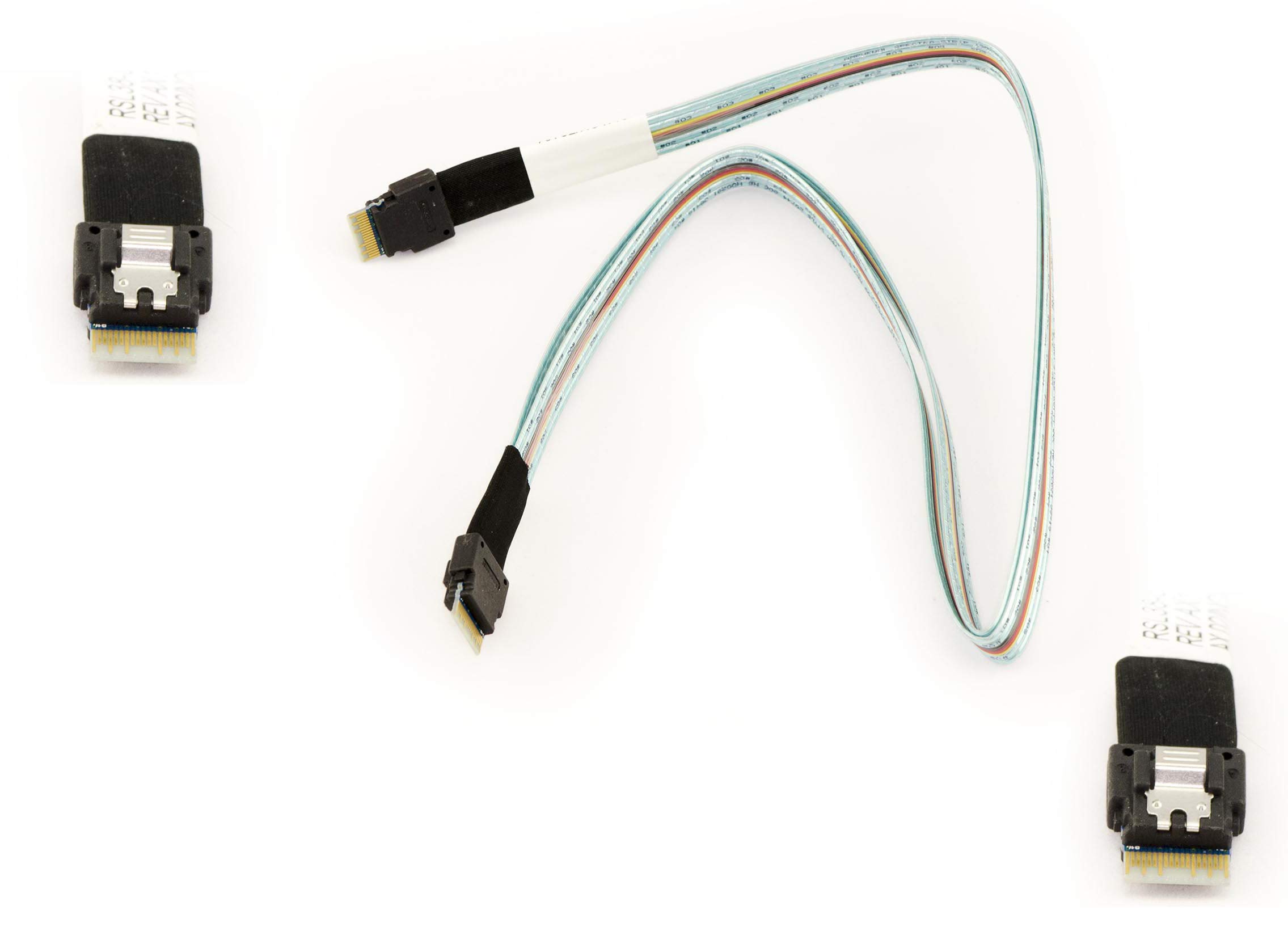 KALEA-INFORMATIQUE MiniSAS SFF-8654 / SFF-8654 to SFF8654 SlimSAS 4i SAS 4.0 cable for SAS disk connection