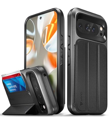 Asuwish Custodia Portafoglio Per Google Pixel 9 Pro XL Con Cerniera E Cinturino - Include Vetro Temperato