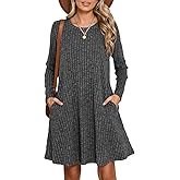 JollieLovin Women Plus Size Sweater Dresses Long Sleeve 2025 Casual Fall Winter Tunic Dress with Pockets