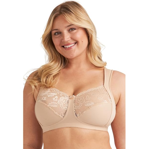 Miss Mary of Sweden Lovely Lace Support Non-Wired Comfort Cotton