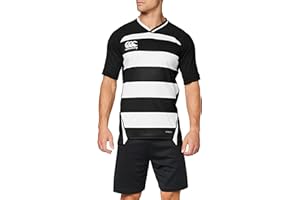 Canterbury Mens Hoop Evader Performance T-Shirt Crew Neck Black/White Large