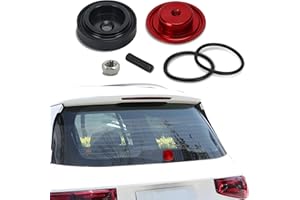 ZUFOTY Car Wiper Plug, Rear Wiper Plug Cap Kit, Wiper Plug Cover, Car Rear Windshield Wiper Grommet Cap, Wiper Delete Kit Block Off Plug Cap for Honda Waterproof Car Accessories (Red)