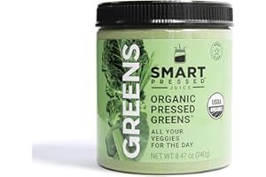 SMART Pressed Organic Greens Superfoods Powder | Cold-Pressed Daily Organic Greens Powder for Women & Men | Vegan Green Powder Superfood Organic | Green Superfood Powder (30 Servings)