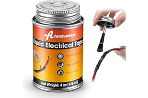 Liquid Electrical Tape 4oz Waterproof Liquid Tape Electrical Insulating Glue with Brush Cap, High Temperature Resistant Flexi