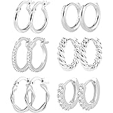 3 Pairs Small Huggie Hoop Earrings Set 14K Gold Hypoallergenic Lightweight Huggie Hoops Earrings for Women Girls
