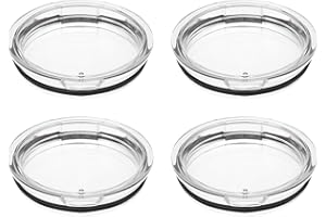 GARVALON Tumbler Lids Replacement 4 Pack Airtight Seal 20Oz Cup Covers for Office and Coffee Shop Use