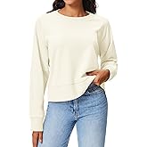 Stelle Cropped Sweatshirts for Women Cotton Raglan Sleeve Crop Tops Crewneck Pullover Sweat Shirts