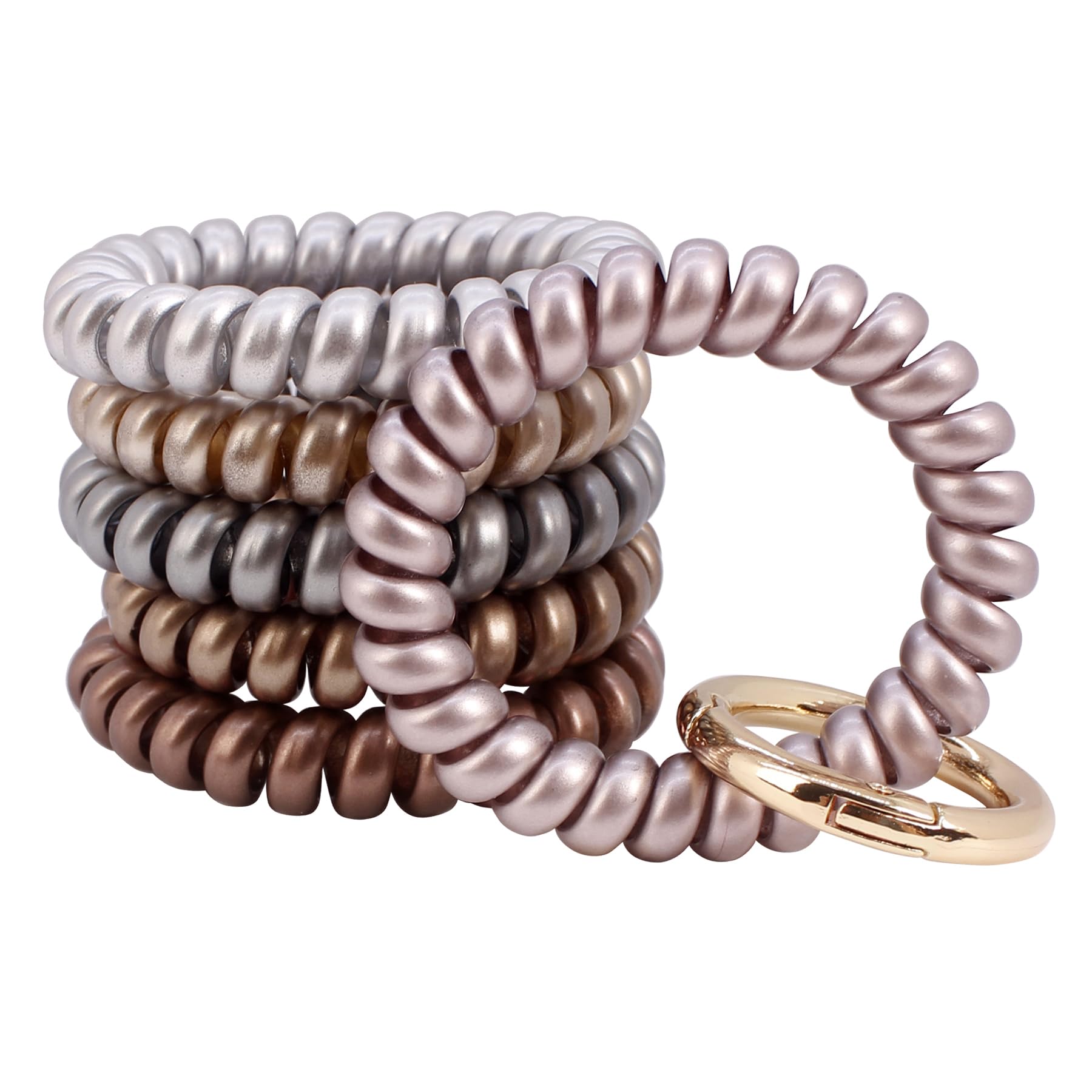 BIHRTC 6 Color Wrist Key Chain Stretch Wristband