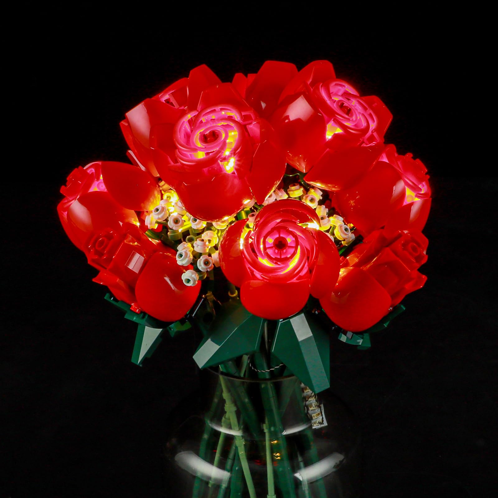 BRIKSMAX Led Lighting Kit for Lego Bouquet of Roses - Compatible with Lego Icons Flower 10328 Set, Valentine’s Day Gift (Model Not Included) — image 1