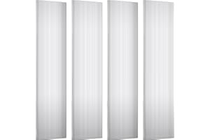 Hicarer 4 Pcs 1/4 (6mm) x 3 (75mm) Aluminum Flat Bar 12" Long 6061 General Purpose Aluminum Plate Sheet Square Solid Extruded Plate Mill Stock