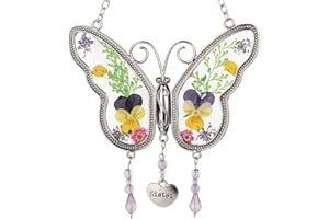 SIX FOXES Sister Gifts,Birthday Gifts for Sister, Sister Birthday Gifts from Sister,Thanksgiving Gift for Sister,Mother Day Sister Gift, Room Decor,Home Butterfly Decoration