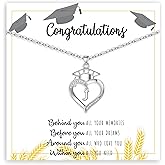Graduation Gifts, Graduation Gifts for Her Initial Necklaces for Women Class of 2025 Gift Letter A - Z High Shool Senior Master Degree Graduate Necklace for Daughter Sister Granddaughter Girlfriend
