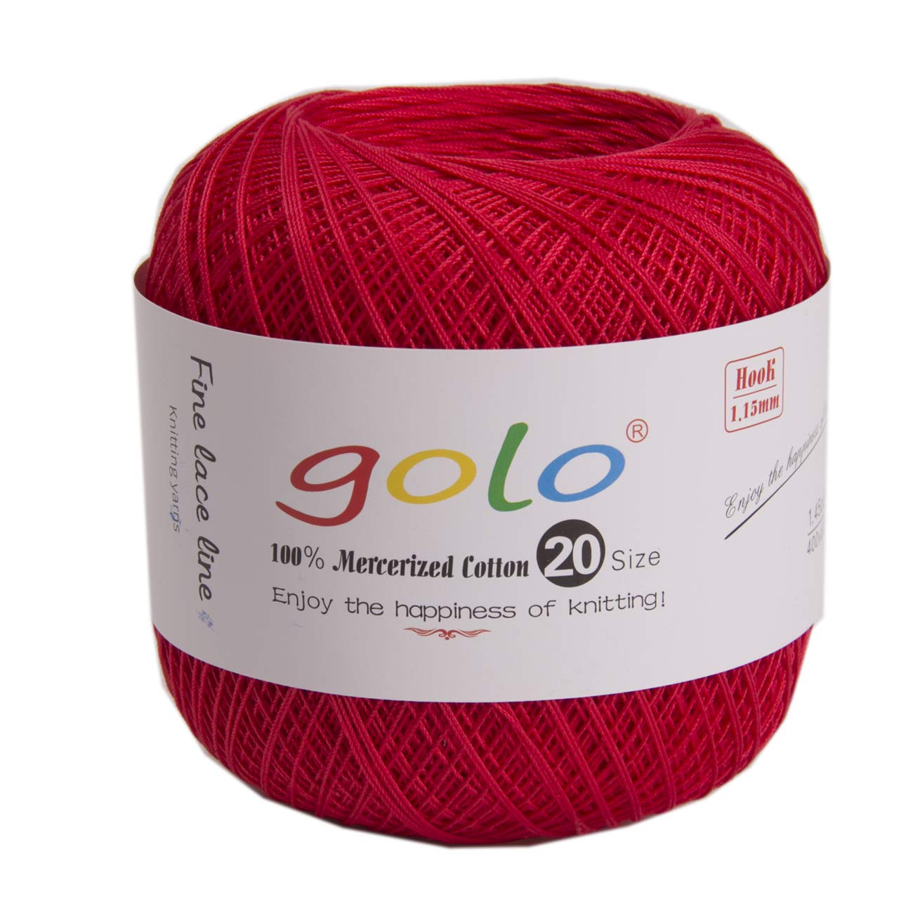 golo Crochet Thread Size 20 Yarn for Hand Knitting Embroidery Thread