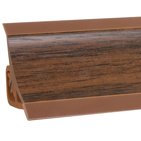 HOLZBRINK Küchenabschlussleiste Nuss dunkel Küchenleiste PVC Wandabschlussleiste Arbeitsplatten 23x23 mm 150 cm