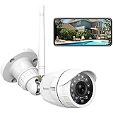 Security Camera Outdoor, Septekon 1080P WiFi Home Security Surveillance Cameras with IP66 Waterproof, Night Vision, Motion De