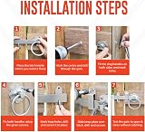 ZAVIA Ring Gate Latch Silver 6in 150mm BZP Door Gate Latch Wood Gate view 4