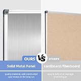 DOLLAR BOSS Large Whiteboard 118x88 cm Magnetic Wall Board with Tray view 5