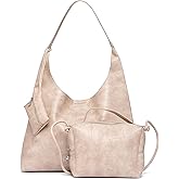 NEWBELLA Women's Hobo Purse - Faux Leather Shoulder Bag & Tote Handbag, Spacious Work Bag for Commute & Daily Use