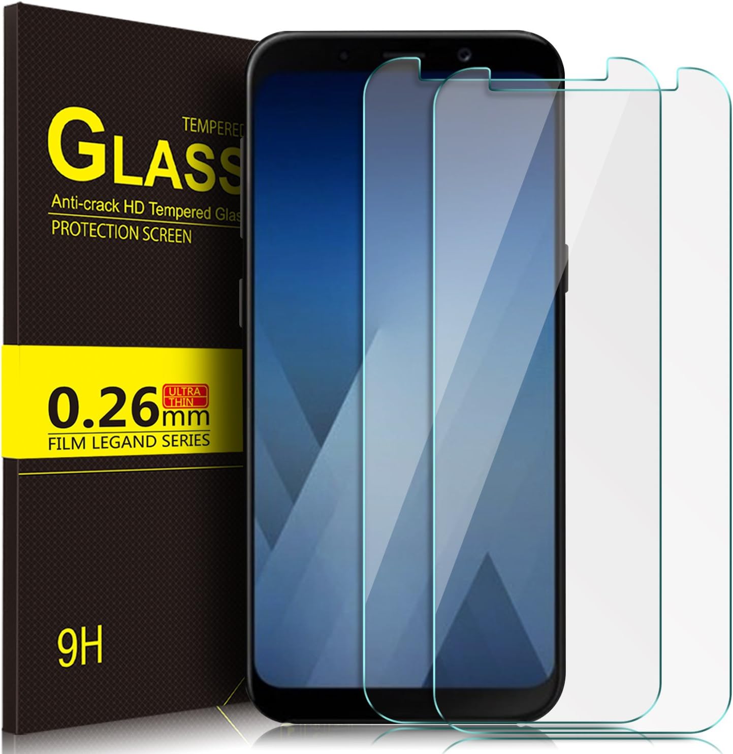 Huawei Honor 9 lite Screen Protector, KuGi Huawei Honor 9 lite Screen Protector, 9H Hardness HD Clear Tempered Glass Screen Protector for Huawei Honor 9 lite Smartphone(Clear)