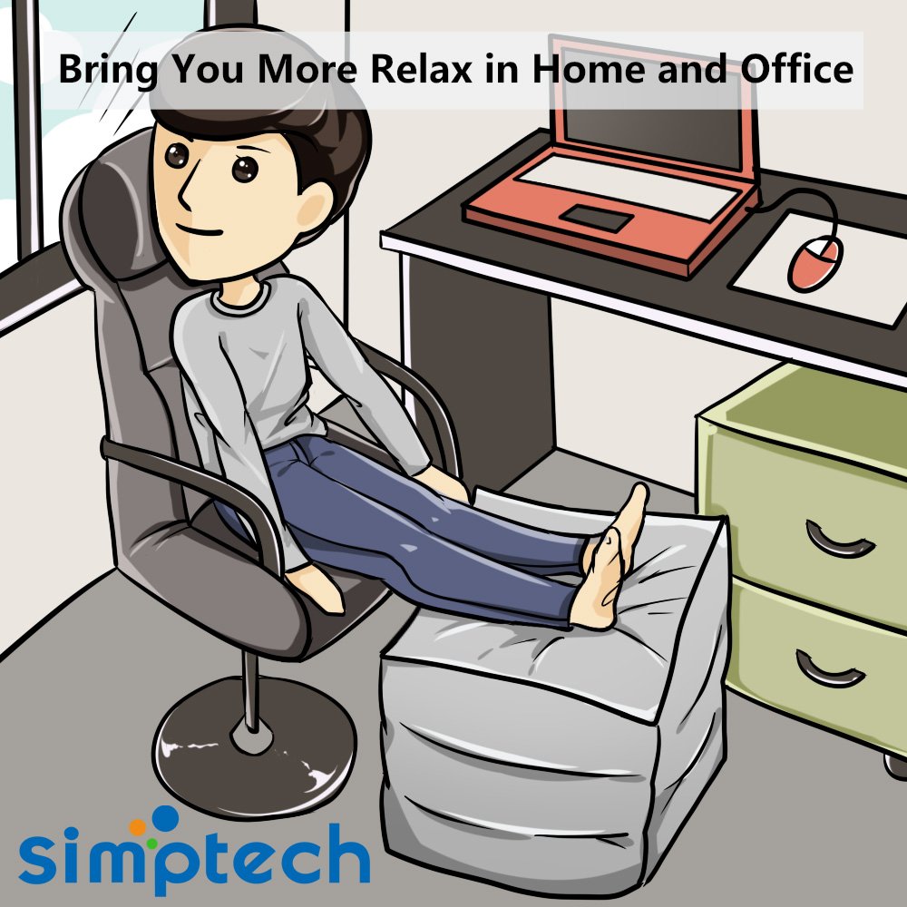 Fußstütze Reisekissen für Flugzeug, 2-in-1 Design, Höhenverstellbar, Aufblasbares Kissen für Kinder zum Hinlegen oder Schlafen bei Langstreckenflügen (2)